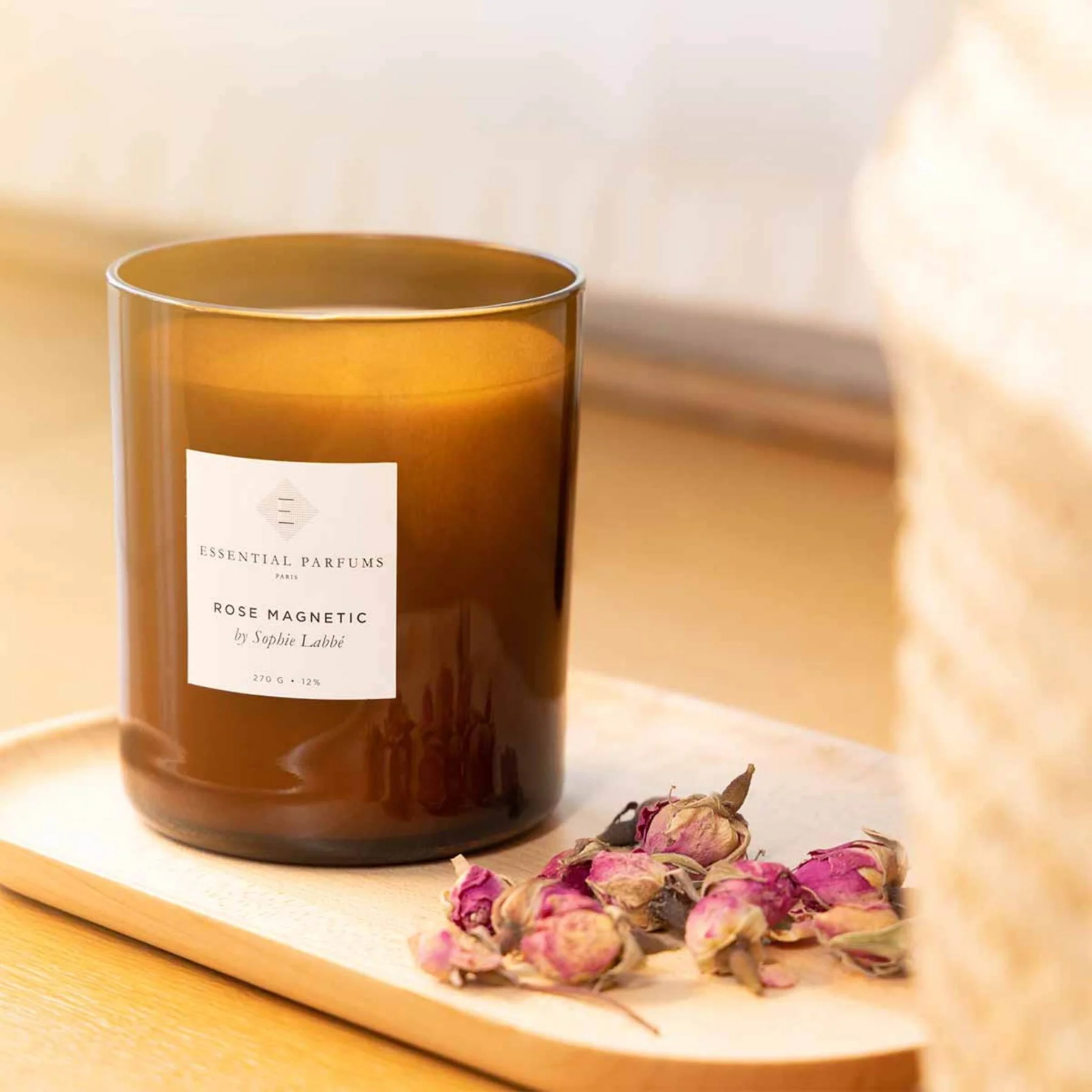 Essential Parfums Rose Magnetic Scented Candle